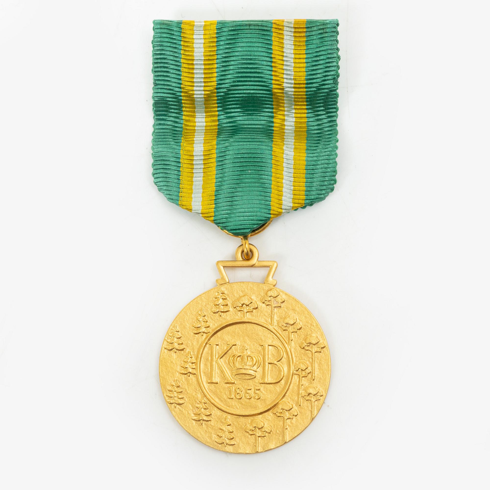 An 18K gold medal, Sporrong, Stockholm 1958.
