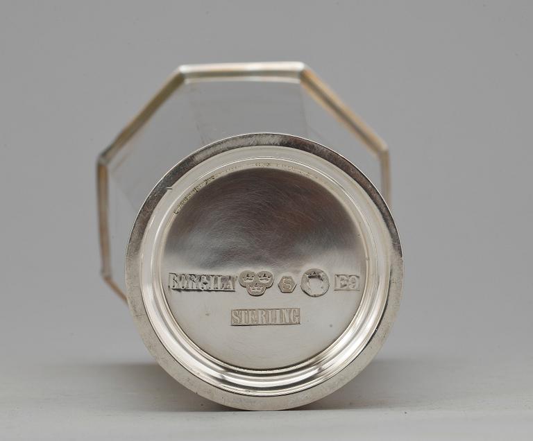 BÄGARE, sterlingsilver, Atelier Borgila, Stockholm, 1955, ca 340 gram.