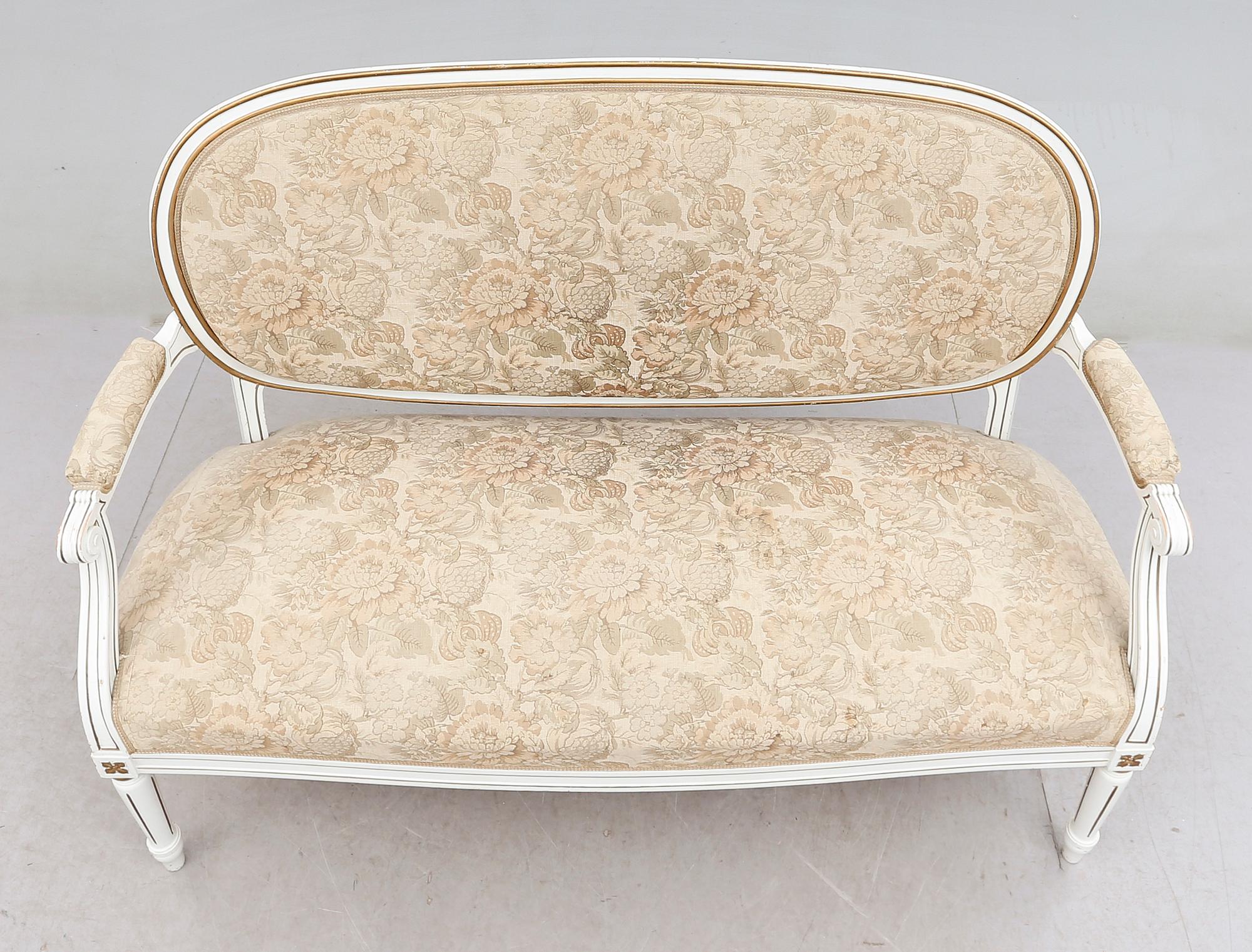 SOFFA, gustaviansk stil, 1900-talets början.
