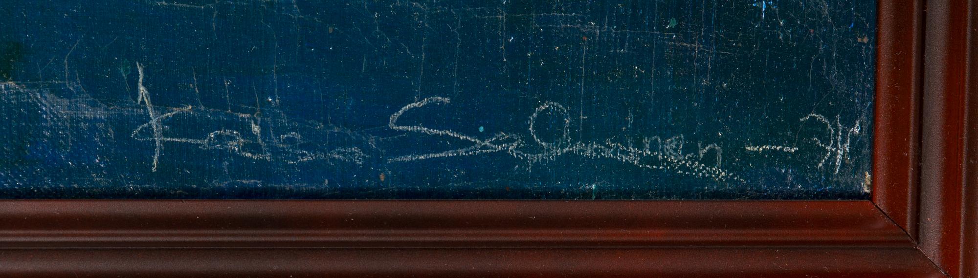 Kaisa Villikka, oil on canvas, signed and dated -74.