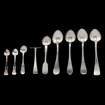 PARTI SILVER, 20 delar, silver, 1900-tal. Vikt 400 g.