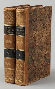 BÖCKER, 2 vol, "Les Crimes des Reines de France.." resp "Les Crimes des Rois de France.." Paris 1791 resp -92.