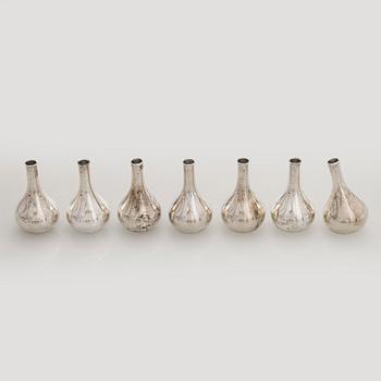 Ljusstakar, 7 st,  J H Quistgaard, Dansk Designs, 1960-tal.