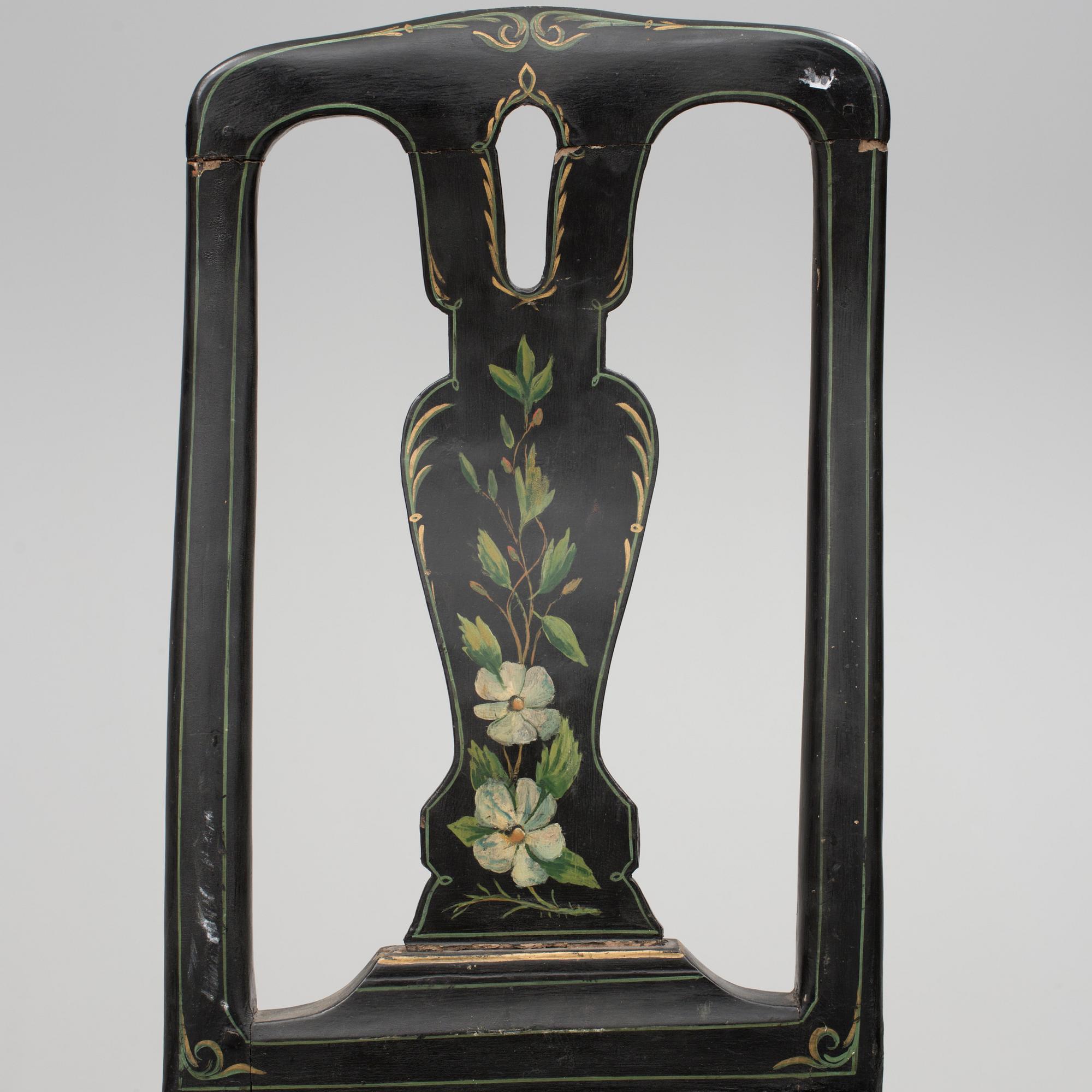 STOLAR, 3 st, senbarock, 1700-tal.