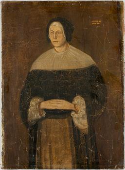 OKÄND KONSTNÄR, olja på duk, dat 1664.