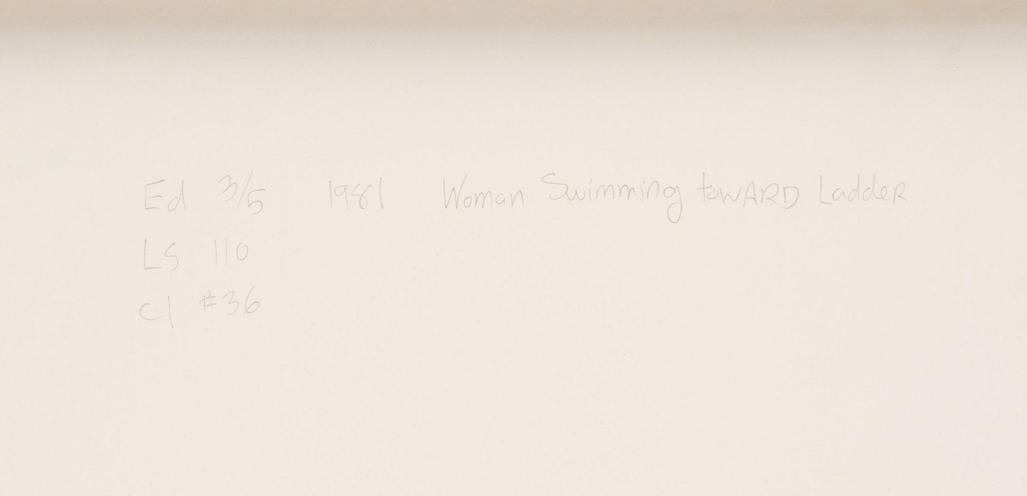 Laurie Simmons, "Woman Swimming Toward Ladder", 1981.