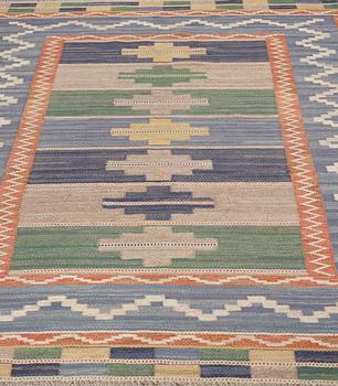 Märta Måås-Fjetterström, MATTA, "Blå taggen", rölakan, ca 249,5 x 177,5 cm, signerad AB MMF.