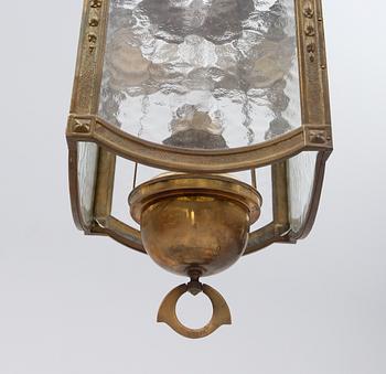 TAKFOTOGENLAMPA, jugend, omkring år 1900. Höjd ca 80 cm.