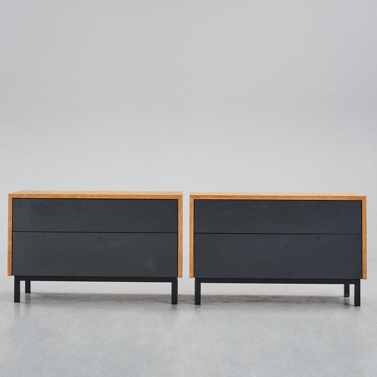 Louise Liljencrantz, a pair of specially commissioned chests of drawers, Sjölinders Snickeri, Skogås, 2020.