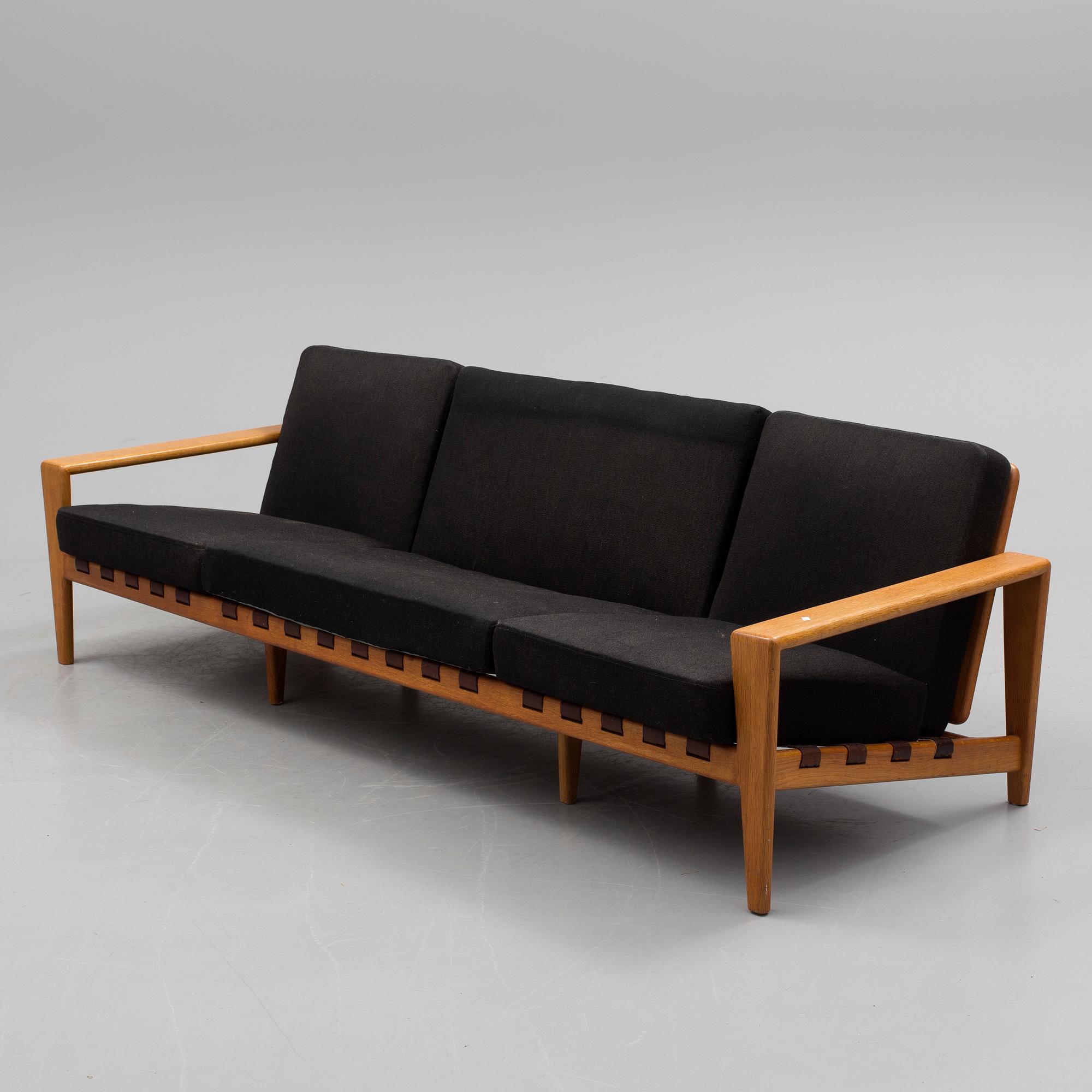 A 1950/60s oak sofa by Svante Skogh for Seffle möbler.