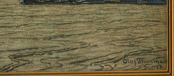 OLOF THUNMAN, blandteknik, signerad och daterad -17.