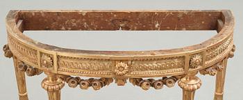 KONSOLBORD, Stockholmsarbete 1700-talets slut, Gustavianskt.