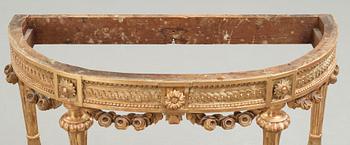 A Gustavian late 18th century console table.