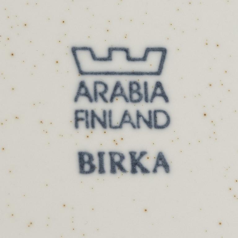 Stig Lindberg, mat-och kaffeservis, stengods, ”Birka”, Gustavsberg, 1900-talets andra hälft.