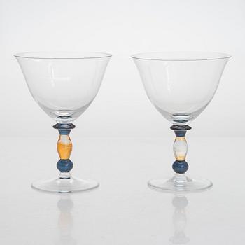 An 11-piece set of footed glass bowls, "Kensington", Mikasa.