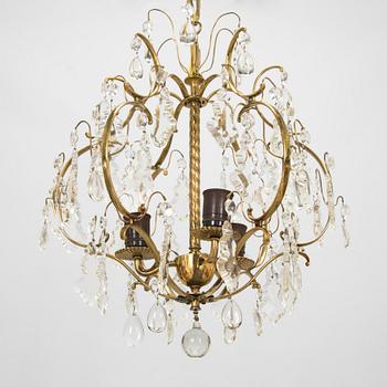 Paavo Tynell, a mid-20th century '1457/3' chandelier for Idman.