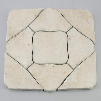 CABARET, 9 delar, porslin, Kina, sannolikt 1800-tal.
