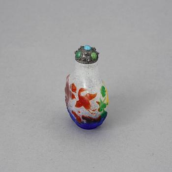 SNUSFLASKA, glas, Kina 1800-1900-tal.