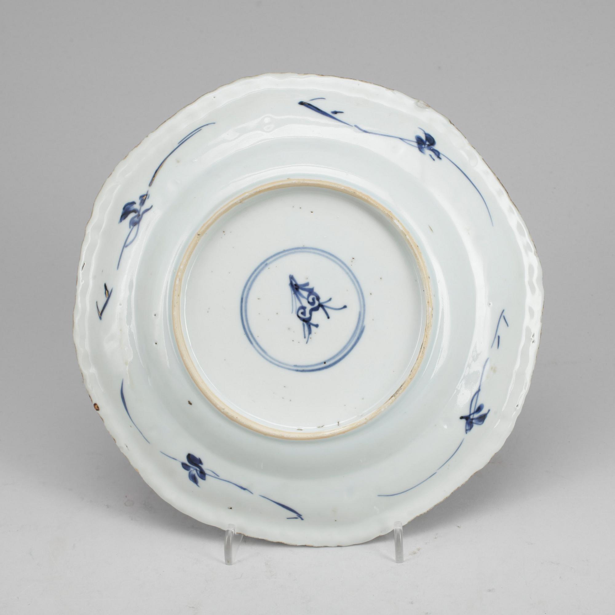 TALLRIKAR, 3 st, porslin, Kina, Kangxi, 1700-tal.