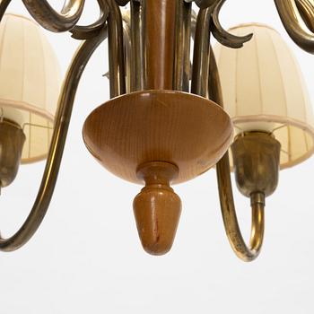 Harald Notini, a Swedish Modern ceiling light, Böhlmarks 1940s'/50's.