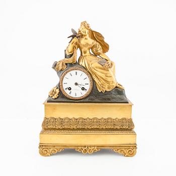 Mantel clock, late Empire period, mid/second half of the 19th century.