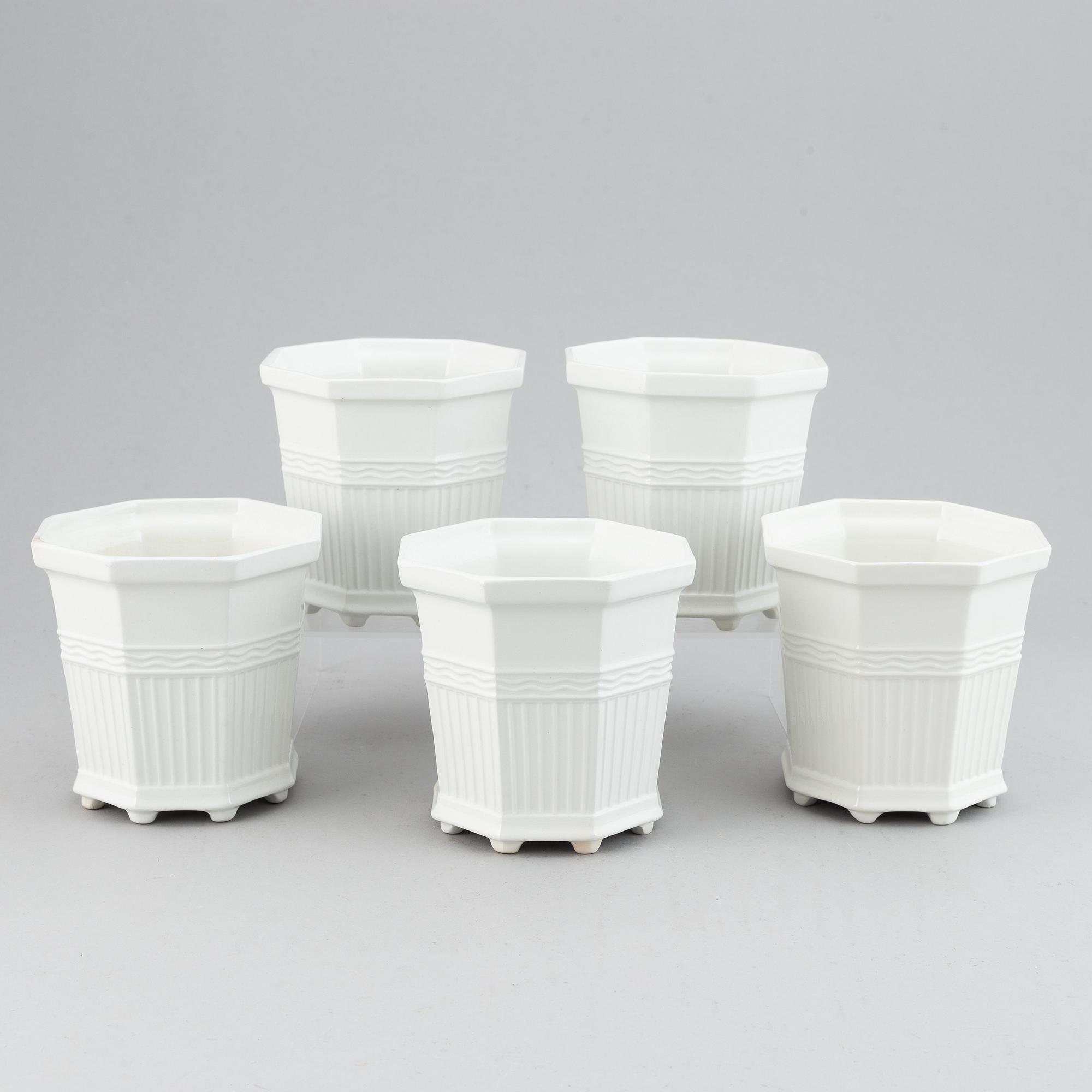 Prins Eugen, 10 'Waldemarsudde-kruka' flowerpots, Gustavsberg.