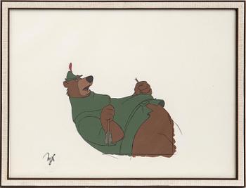 Film cell from the movie "Robin Hood," Walt Disney.
