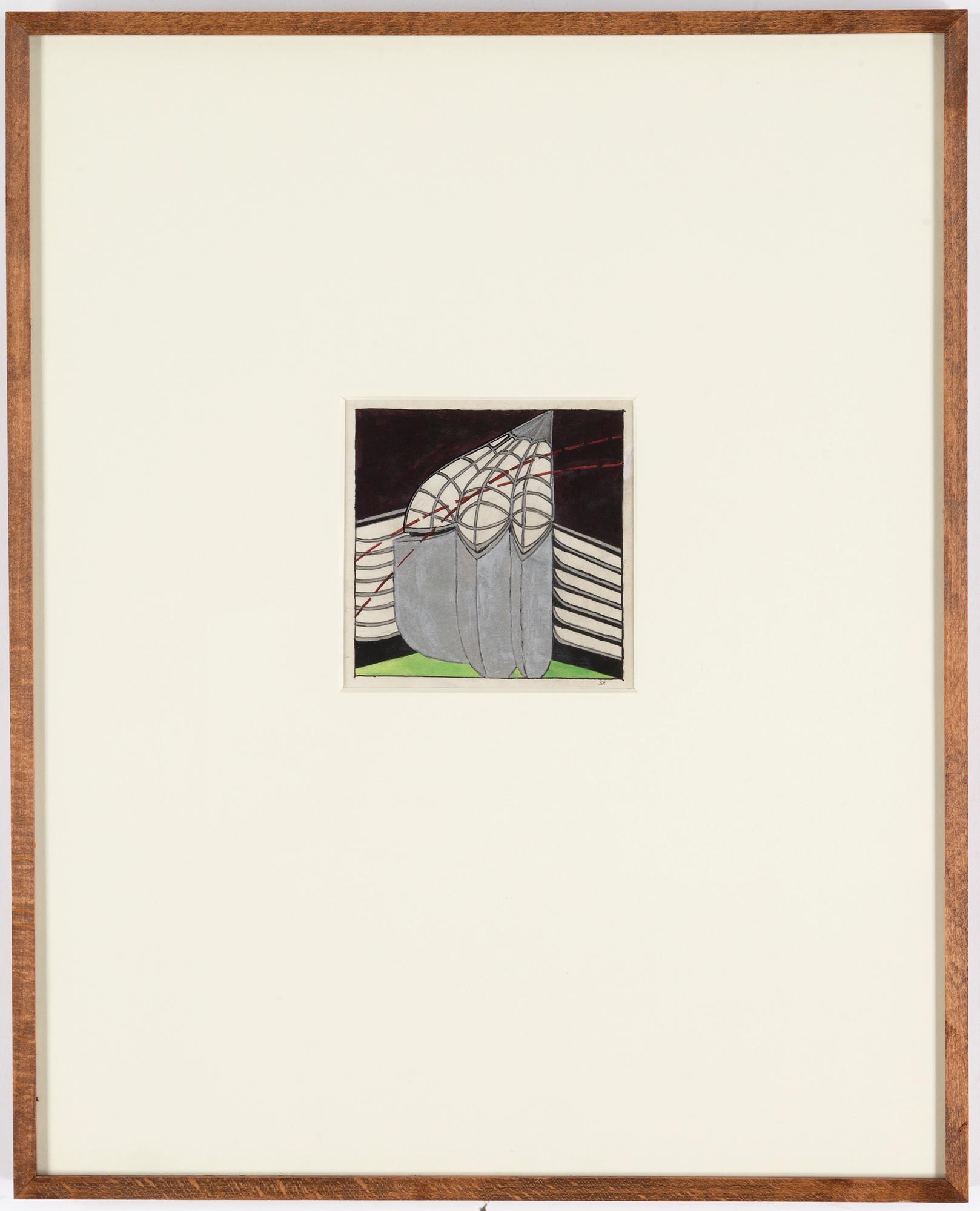 STEN EKLUND, gouache, signed.