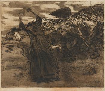 Käthe Kollwitz, ”Losbruch” from: Bauernkrieg (Peasant's War).