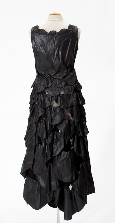 A 1927 Lanvin silk evening dress.