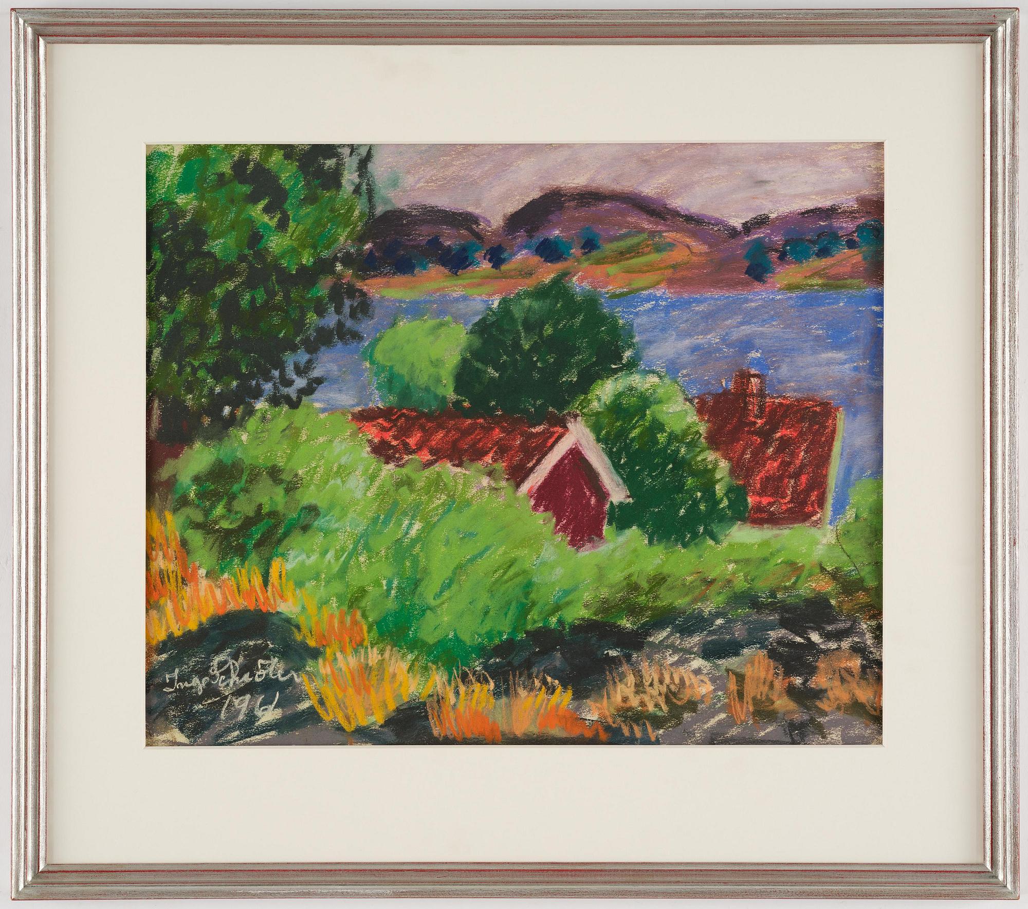 Inge Schiöler, Houses and greenery by Kostersundet.