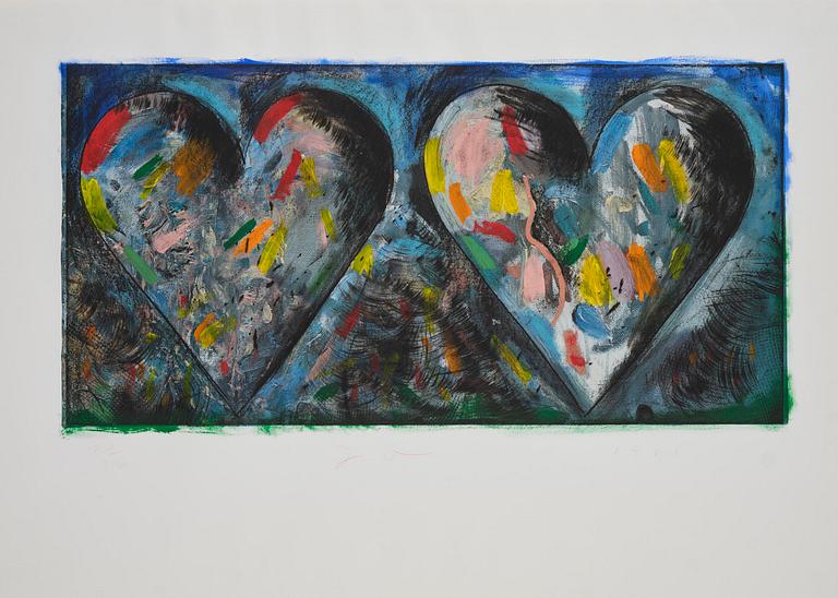 Jim Dine, "Two hearts for the moment".