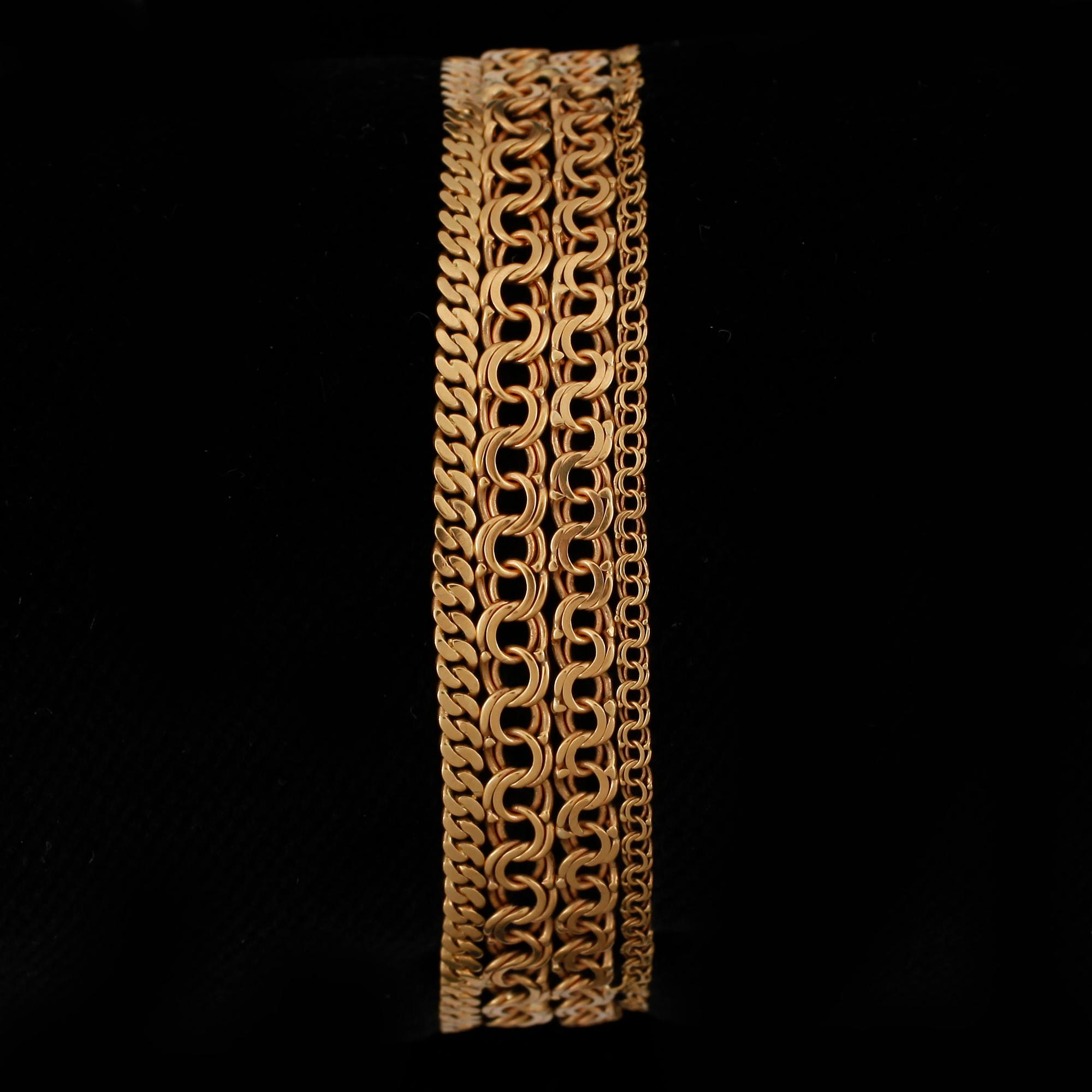 PARTI GULDSMYCKEN, 6 st, guld mest 18K, 1900-tal. Totvikt ca 27 gram.