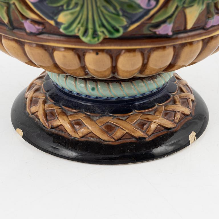 Wilhelm Schiller & Sons, a majolica pitcher, late 19th century.