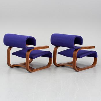 JAN BOCAN, armchairs, a pair, second half of the 20th century.