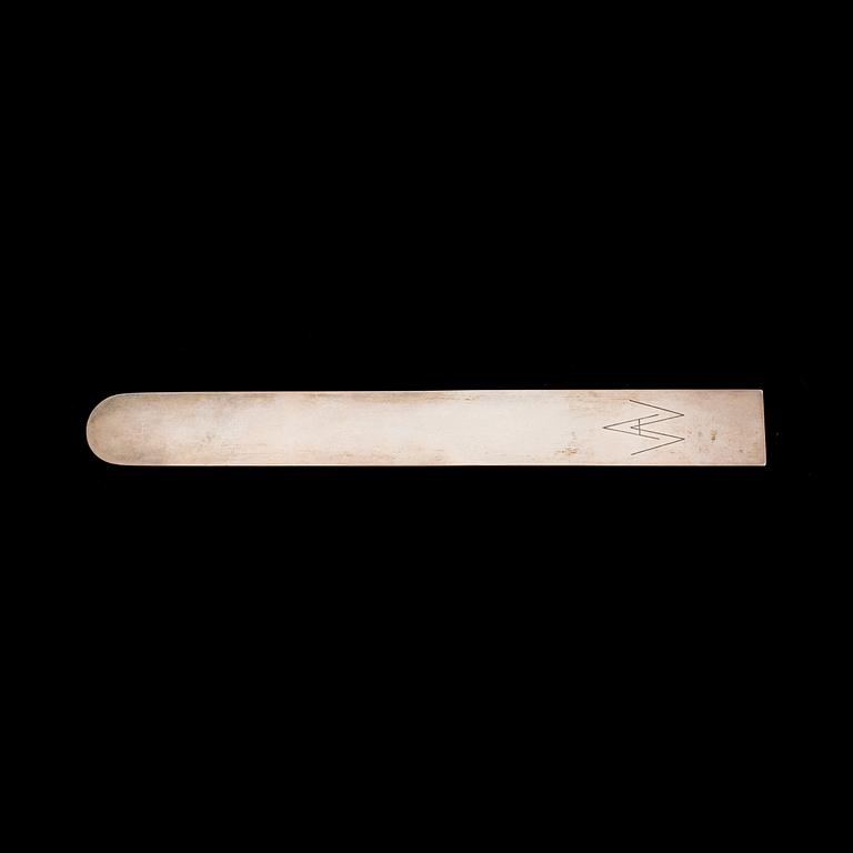 BREVKNIV, sterlingsilver, Wiwen Nilsson, Lund, 1959.  Vikt ca 148g.
