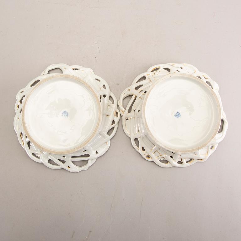 A pair of Eisenberg porcelain bowls later part of the 19th century.