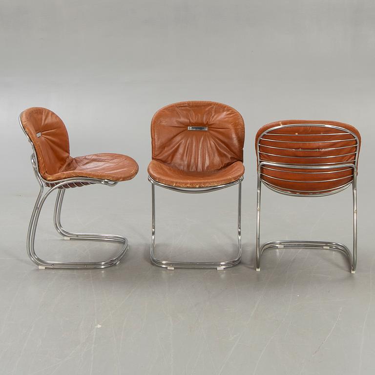 Gastone Rinaldi, Chairs, "Sabrina", 6 plus 1 chair, Italy, 1970s.