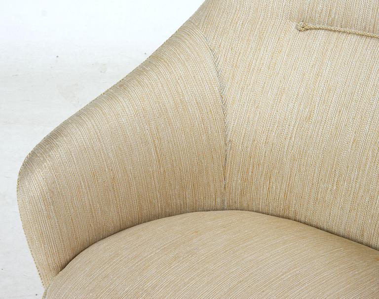 SOFFA SAMT FÅTÖLJ, 1950-tal.