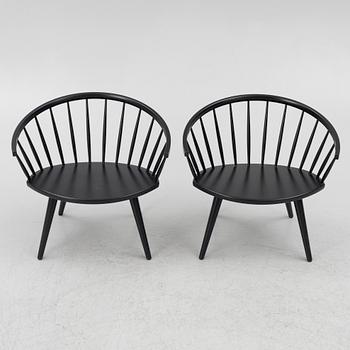 Yngve Ekström, chairs, a pair of 'Arka' chairs, Stolab.