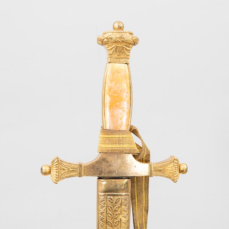 Official's sword, Swedish, 19th century,with scabbard.