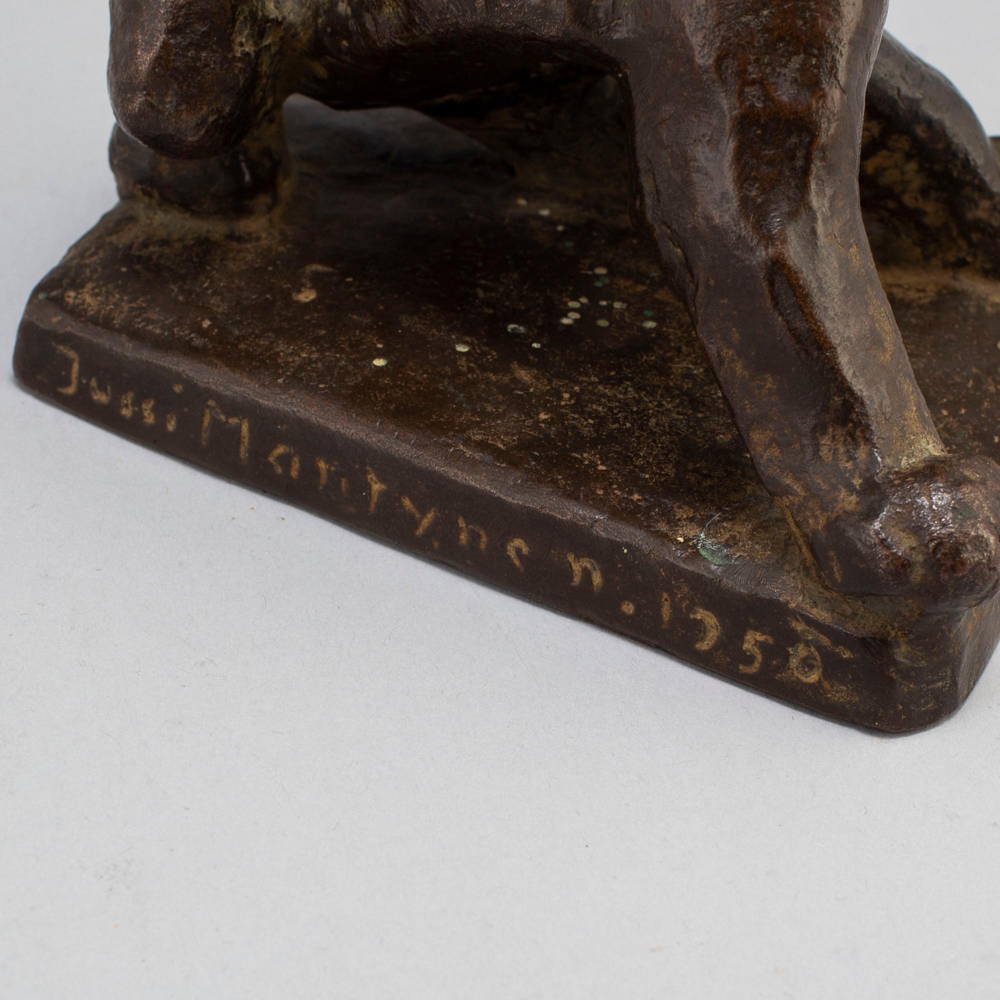 JUSSI MÄNTYNEN, Sculpture, bronze, signed and dated.