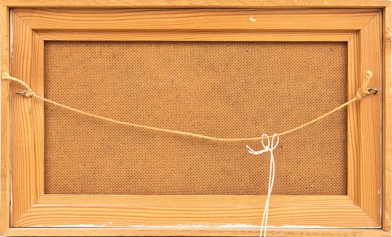 Nils-Göran Brunner, olja på duk satt på pannå, signerad.