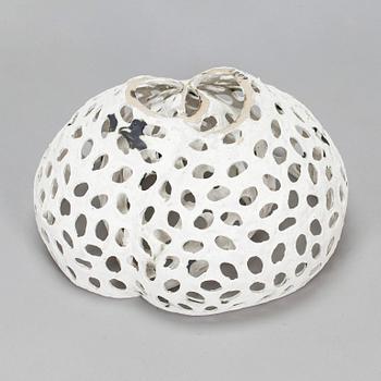 Kristina Riska, a ceramic 'Basket sculpture' signed KR 2009.