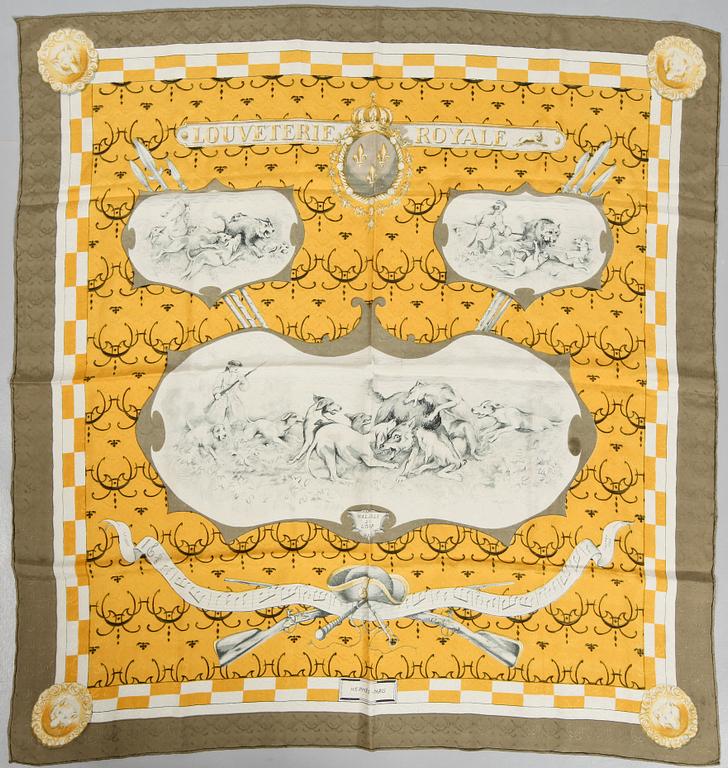 SCARF, "Louveterie Royale", Charles Hallo, Hermès, Paris.