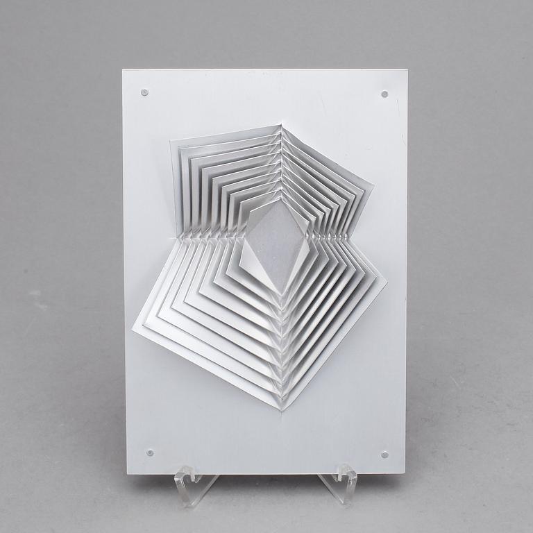 ARNE JONES, väggrelief, "Blossom", aluminium.