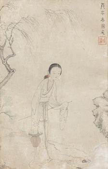 Follower of Fei Danxu (1801-1850), The Four Seasons, around 1900.