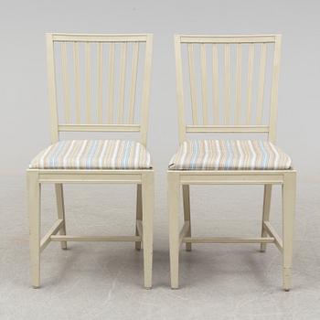STOLAR, 6 st, gustaviansk stil, 1900-talets andra hälft.