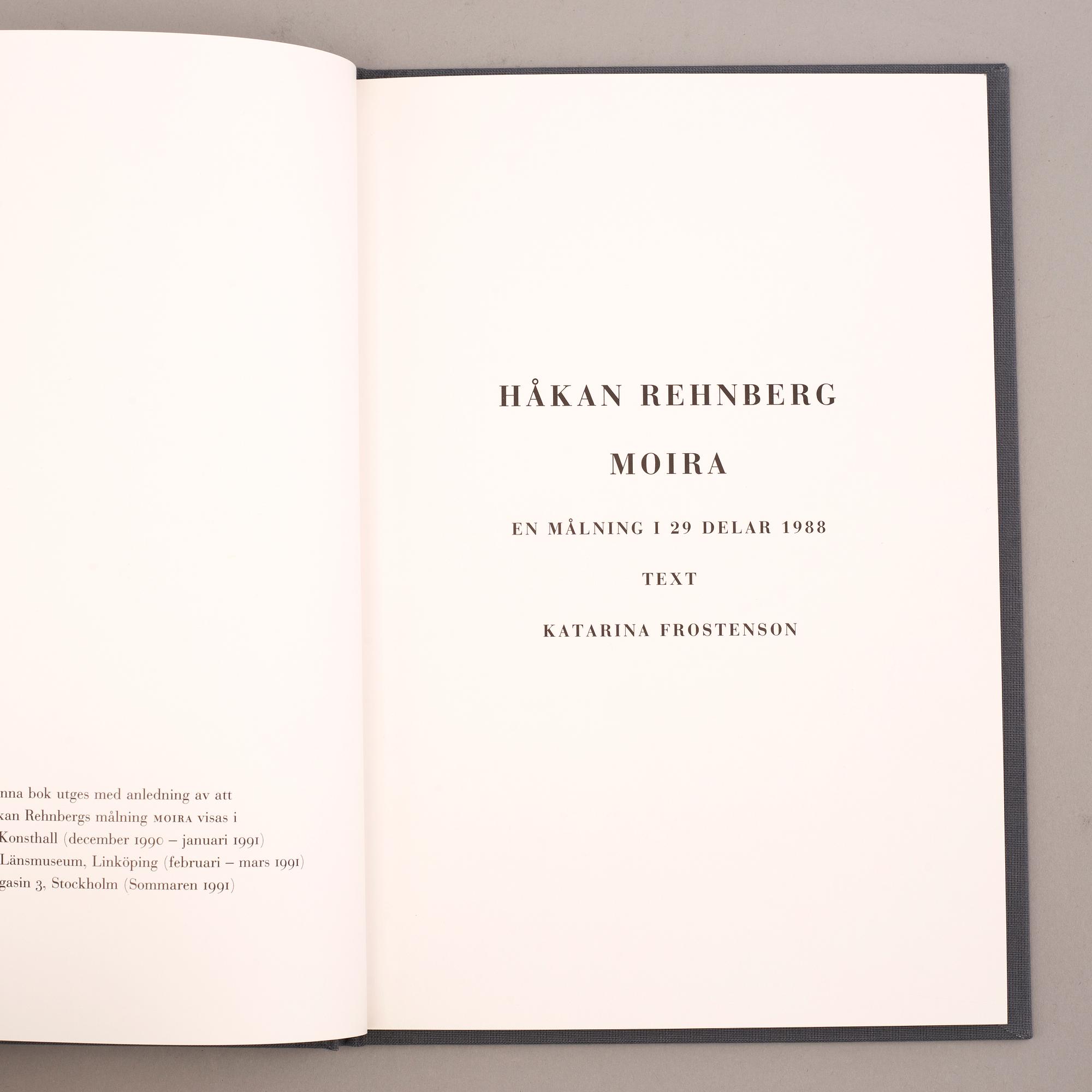 HÅKAN REHNBERG, oil on lead plate, signed, dated 1993 and numbered XIII/XXIX  on verso.