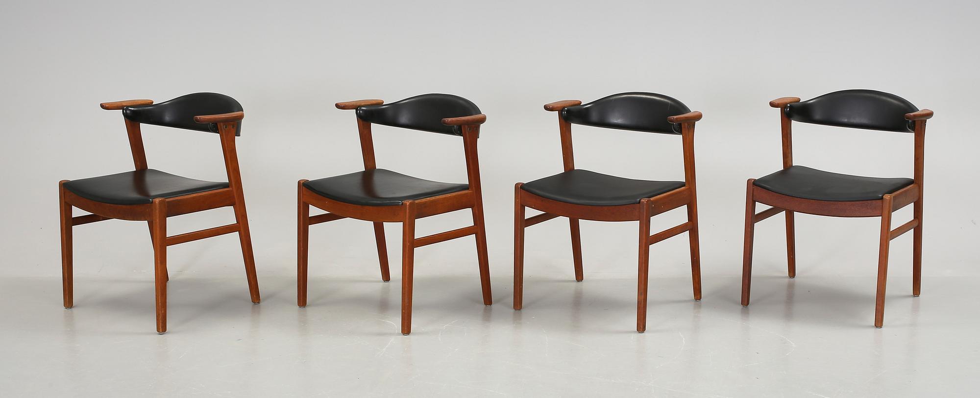 KARMSTOLAR, 4 stycken. Carl-Ewert Ekström för Alb. Johansson & Söner, Hyssna, 1960-tal.